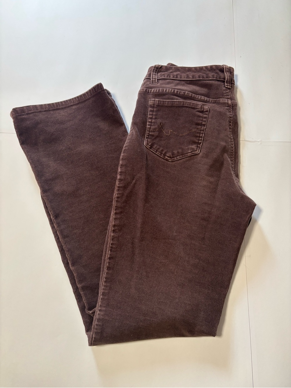 St. John’s Bay Women’s Brown Corduroy Pants Size 8 Ultra Tall